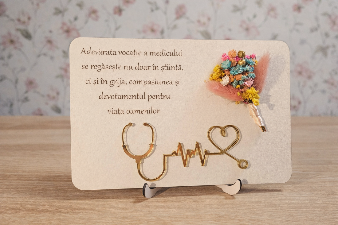 Plachetă decorativă Medic - casă & stil de viață - decorațiuni de casă - decorațiuni de pereți - placă decorativă - Artynos.ro