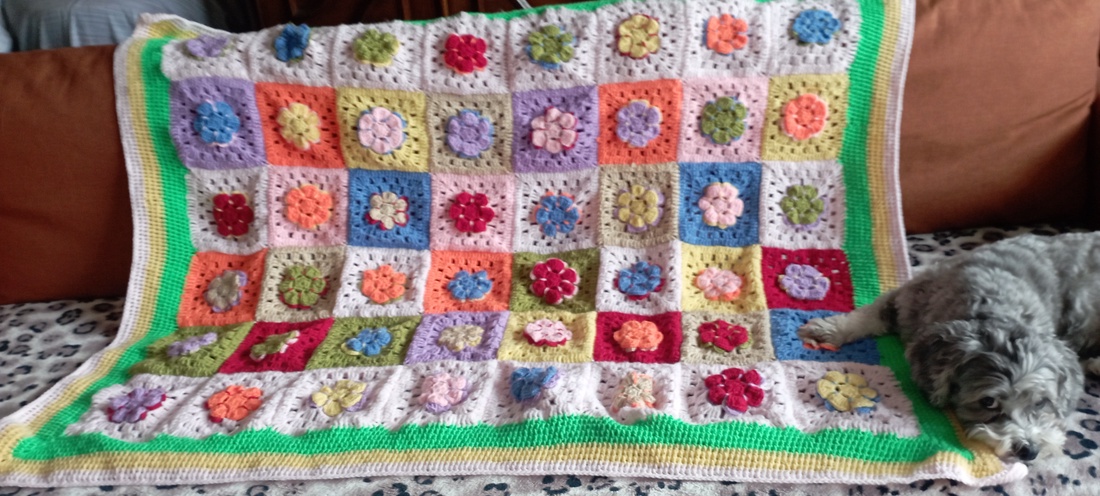 Pătură ,,fantezie florala,, - casă & stil de viață - textile de casă - pături - Artynos.ro