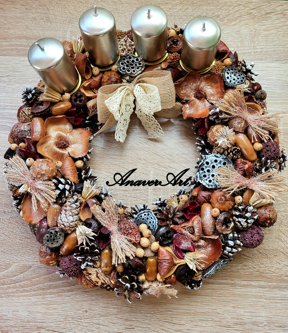 Aranjament de Craciun cu lumanari Coronita de Advent - crăciun - decorațiuni de crăciun de casă - decor pentru masă de crăciun - Artynos.ro Aranjament de Craciun cu lumanari Coronita de Advent - crăciun - decorațiuni de crăciun de casă - decor pentru masă de crăciun - Artynos.ro