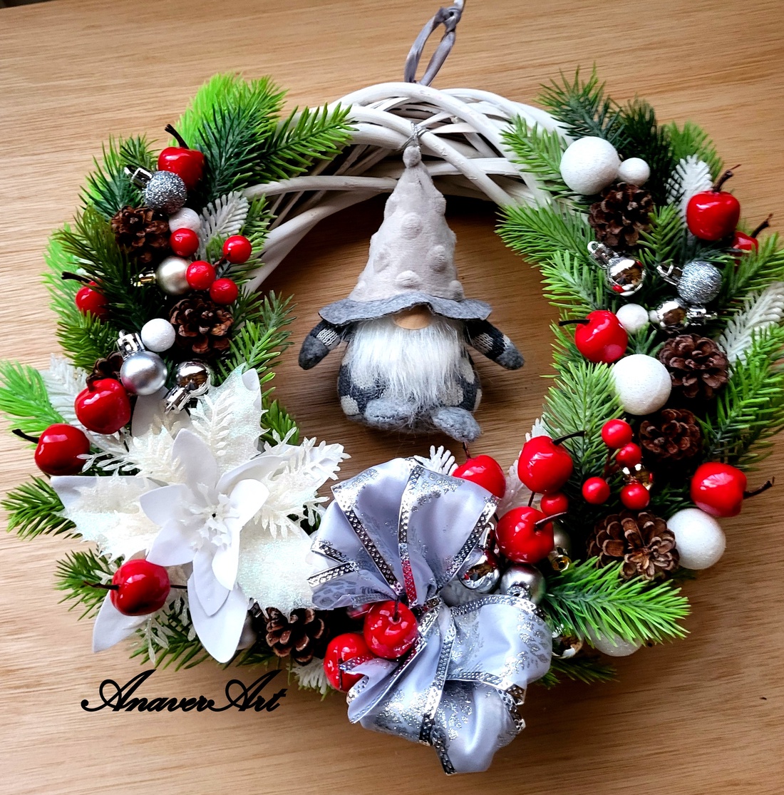 Coronita decorativa pentru usa - crăciun - decorațiuni de crăciun de casă - decorațiuni pentru ușă de crăciun - Artynos.ro