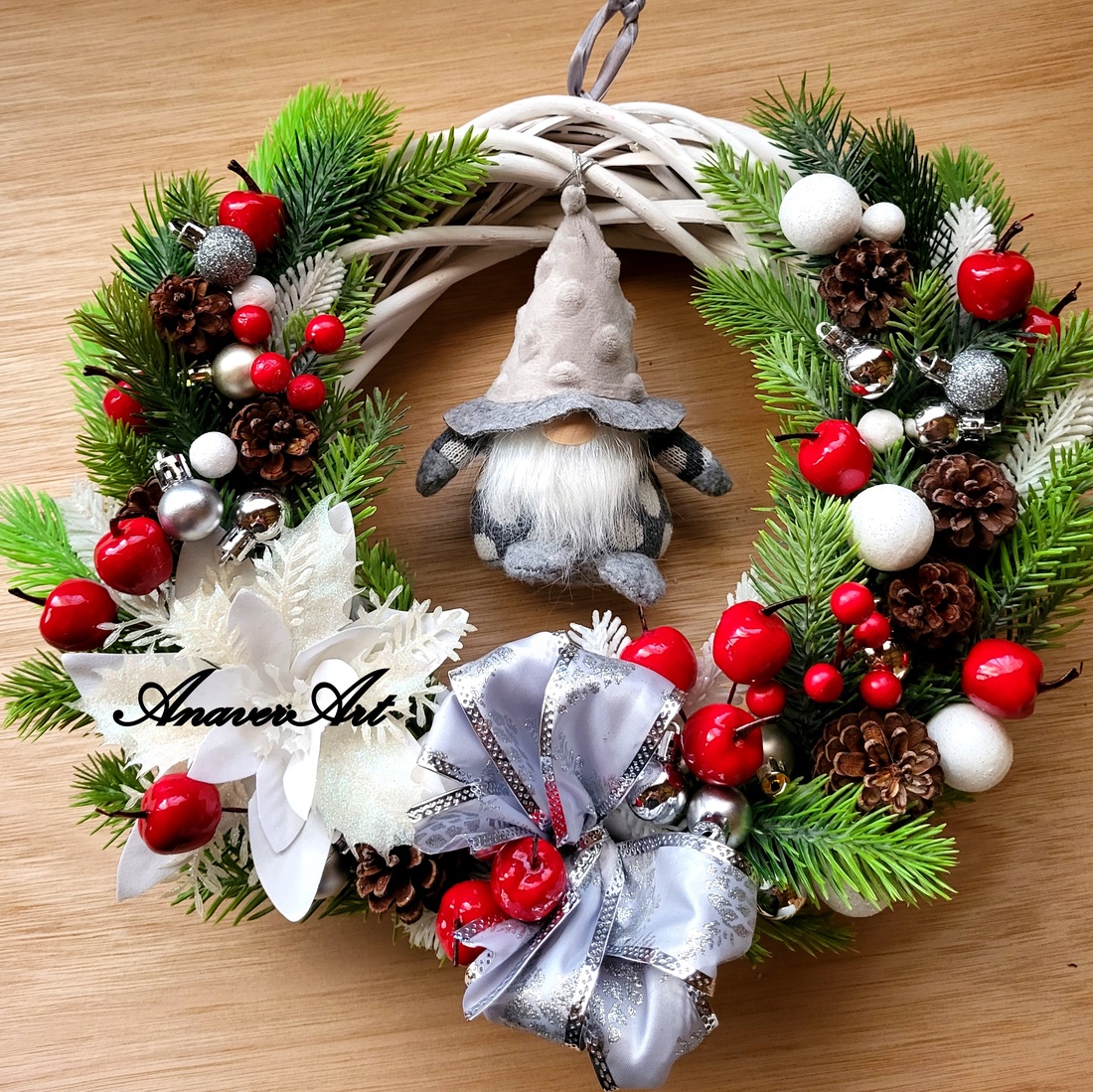 Coronita decorativa pentru usa - crăciun - decorațiuni de crăciun de casă - decorațiuni pentru ușă de crăciun - Artynos.ro