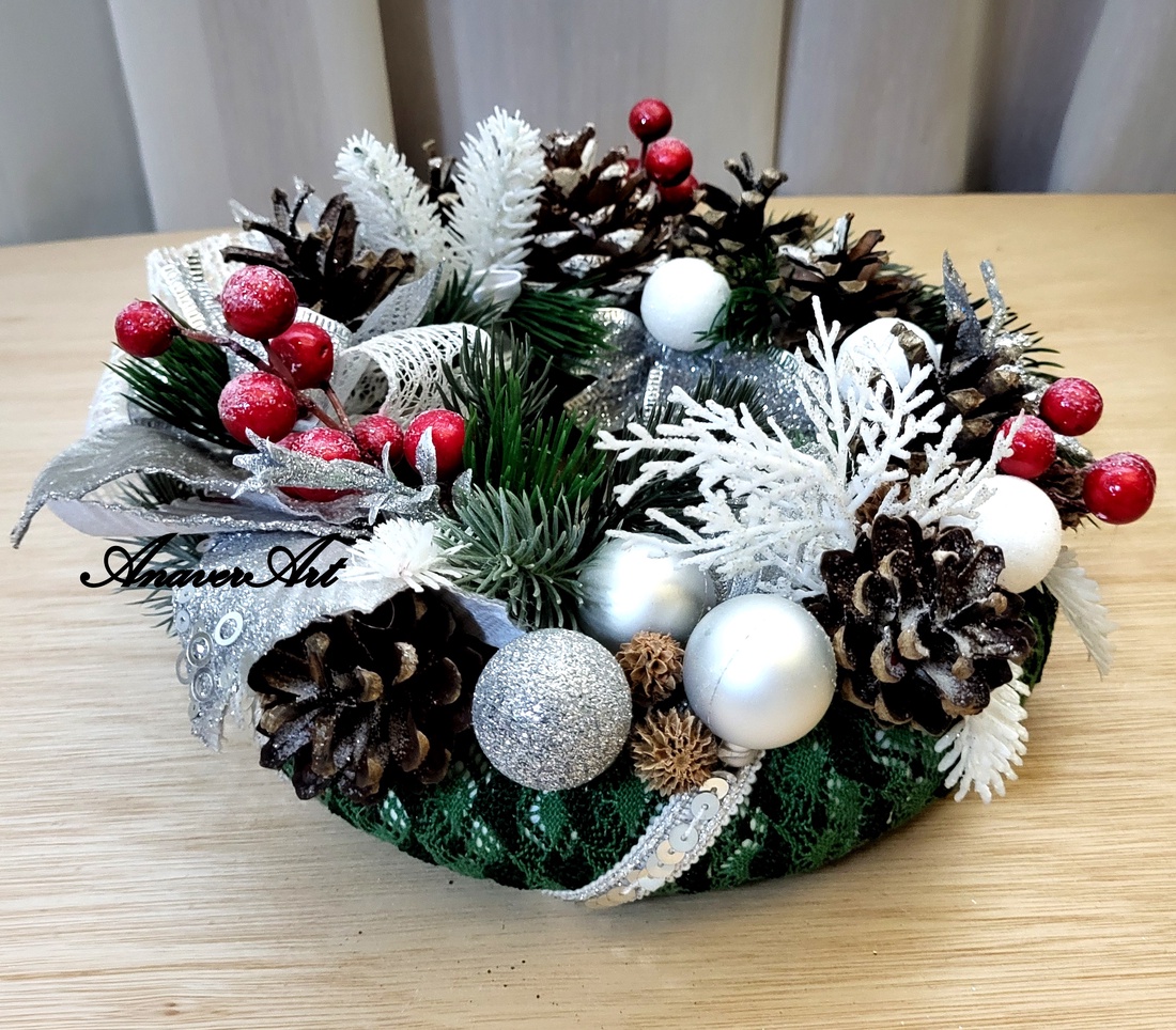 Coronita decorativa pentru usa - crăciun - decorațiuni de crăciun de casă - decorațiuni pentru ușă de crăciun - Artynos.ro
