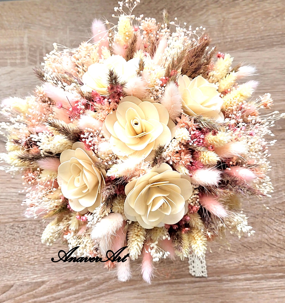 Buchet de Mireasa/Nasa - accesorii nuntă - materiale decor pentru nuntă - lumânări de nuntă și suport lumânări - Artynos.ro