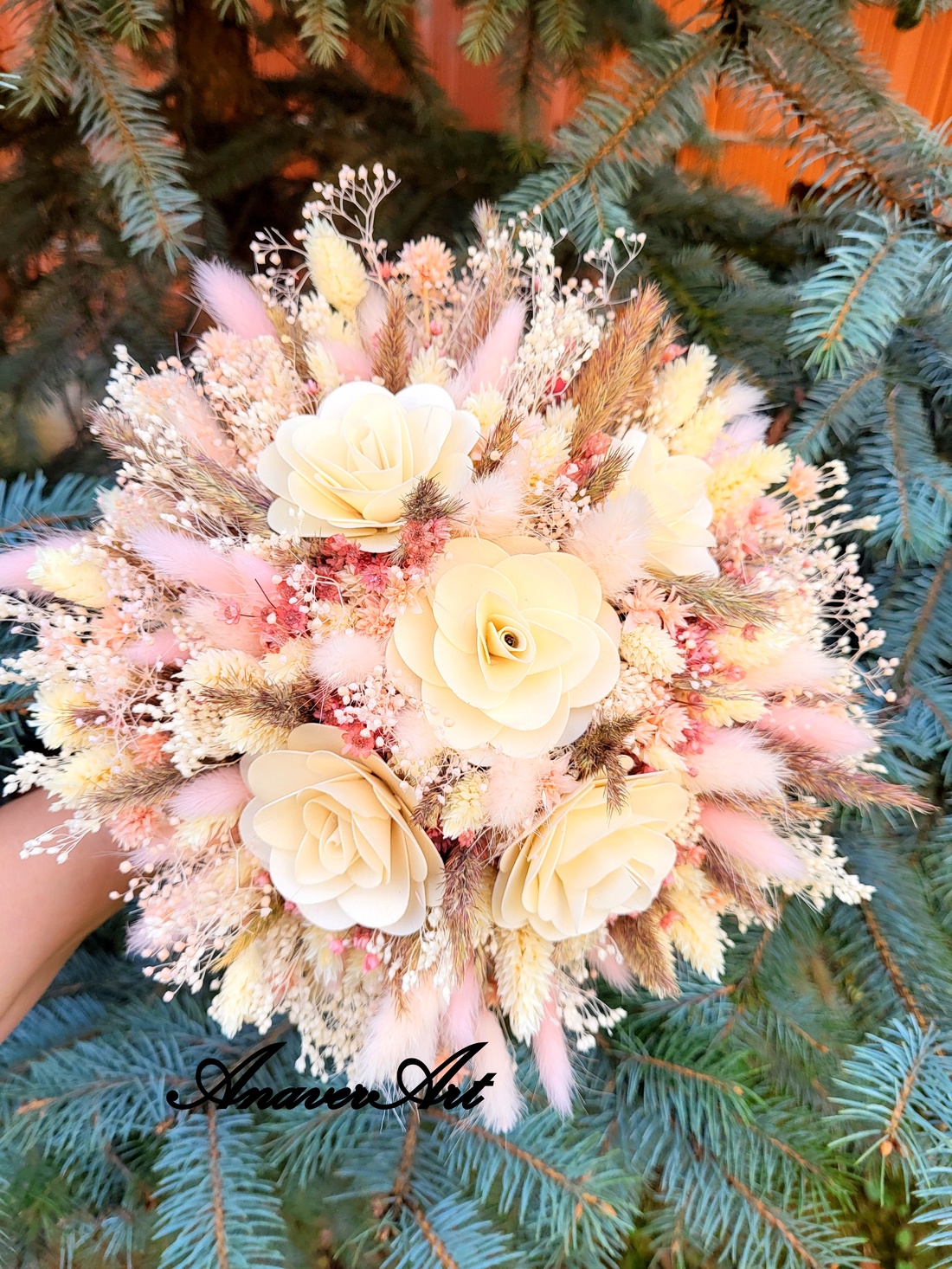 Buchet de Mireasa/Nasa - accesorii nuntă - materiale decor pentru nuntă - lumânări de nuntă și suport lumânări - Artynos.ro