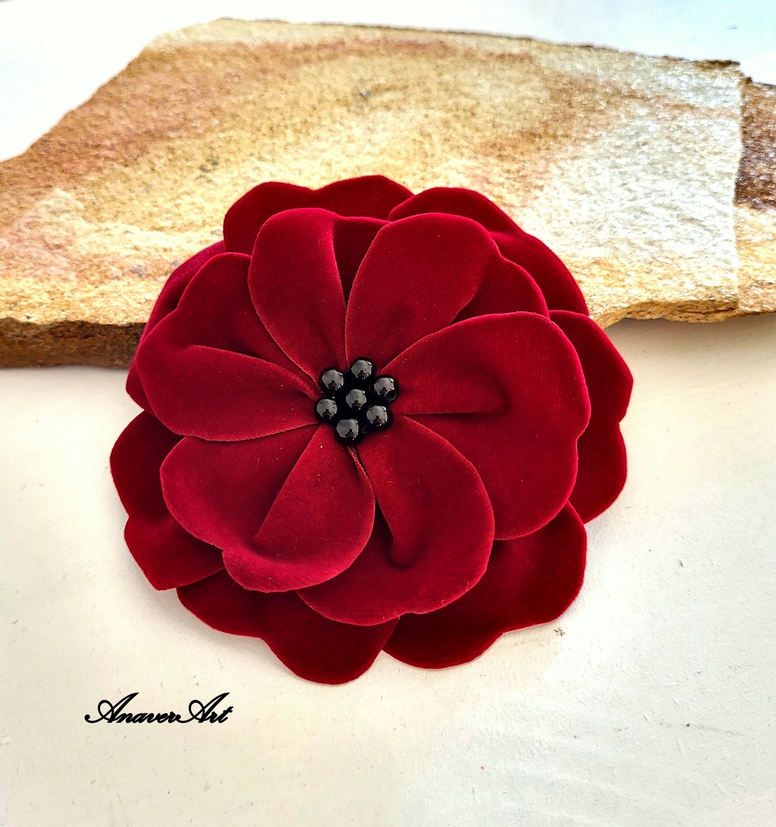 Brose catifea - bijuterii - broșe - Artynos.ro