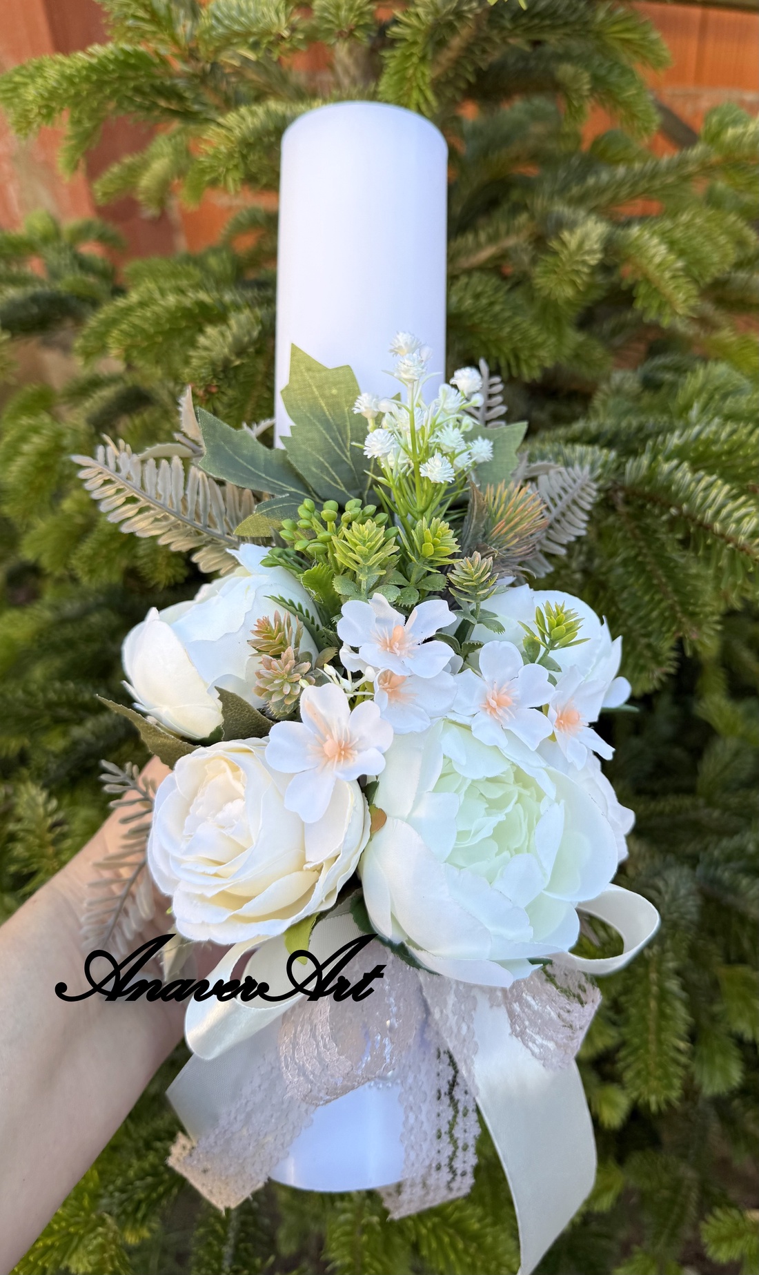 Lumanare de cununie Lumanare nunta - accesorii nuntă - materiale decor pentru nuntă - lumânări de nuntă și suport lumânări - Artynos.ro