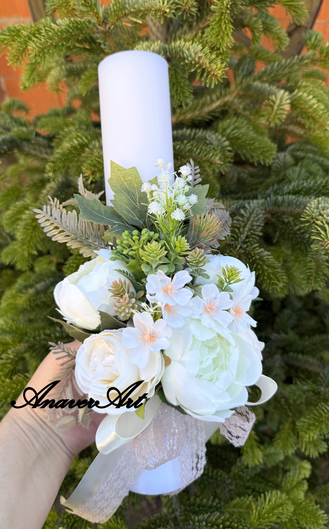 Lumanare de cununie Lumanare nunta - accesorii nuntă - materiale decor pentru nuntă - lumânări de nuntă și suport lumânări - Artynos.ro