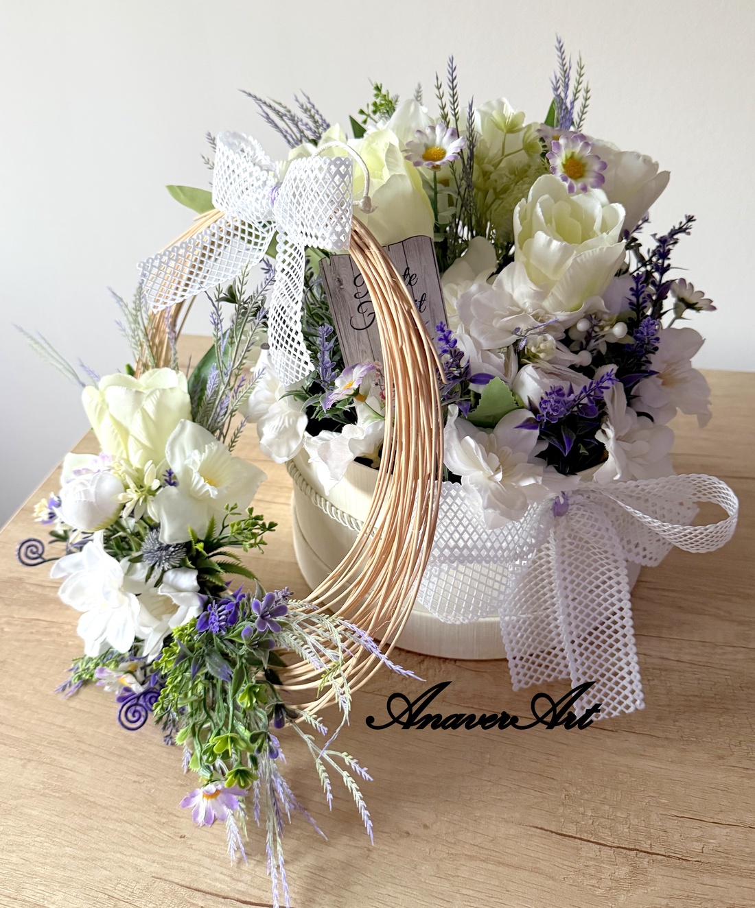 Set aranjament de primavara - decor de sărbători - decorațiuni de paște - decor masă de paște - Artynos.ro