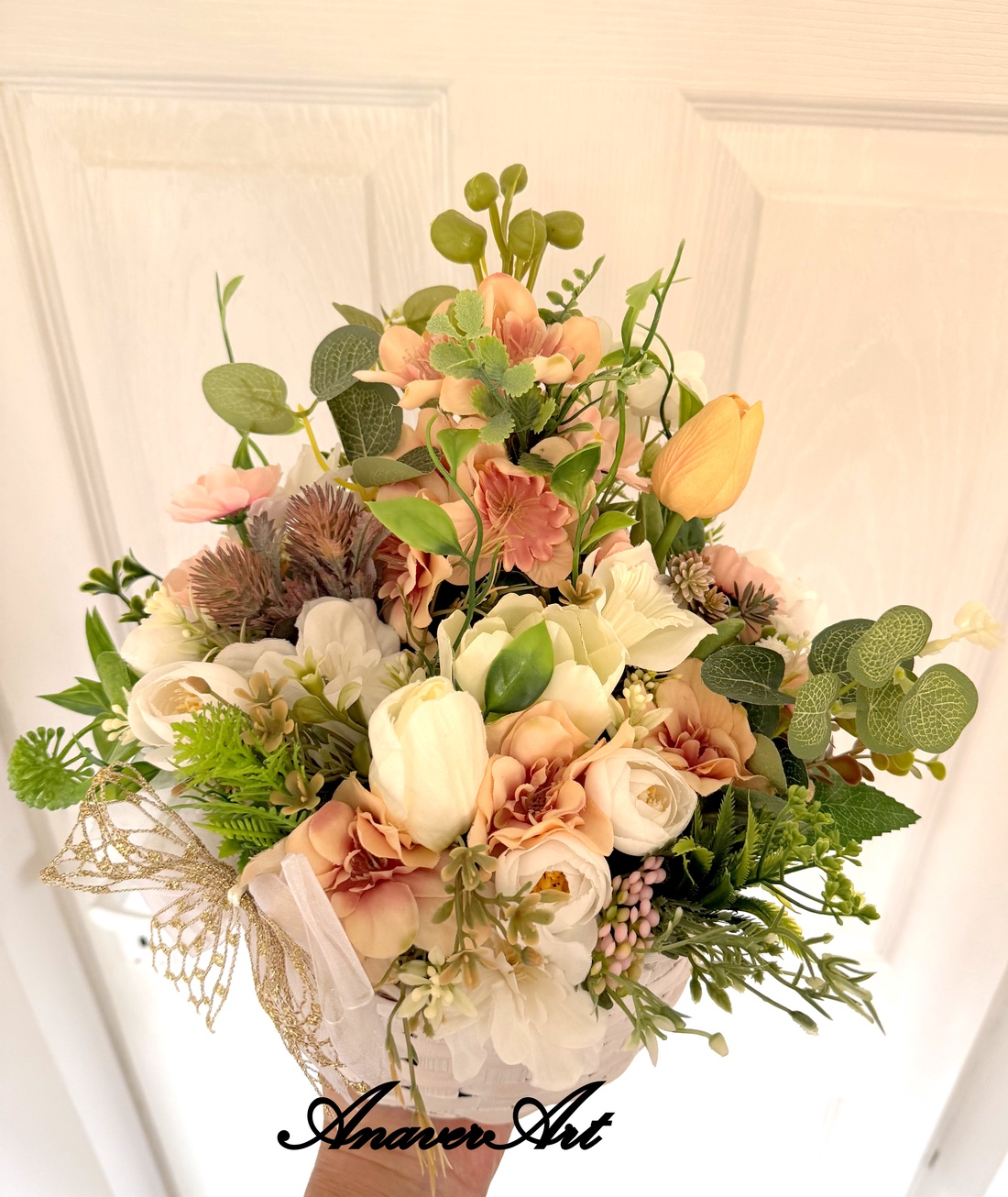 Aranjament de primavara - decor de sărbători - decorațiuni de paște - decor masă de paște - Artynos.ro