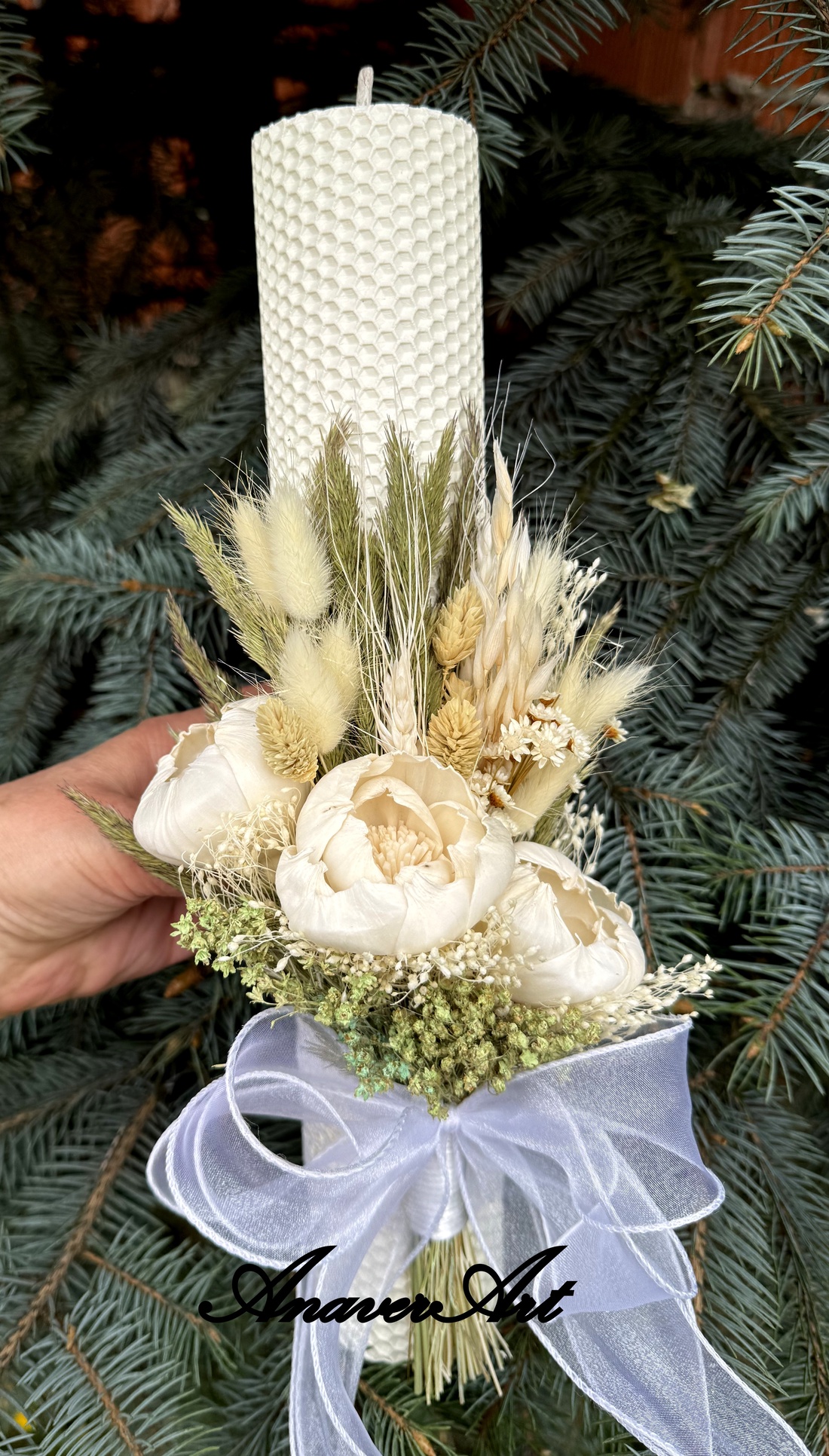 Lumanare de nunta/botez - accesorii nuntă - materiale decor pentru nuntă - lumânări de nuntă și suport lumânări - Artynos.ro