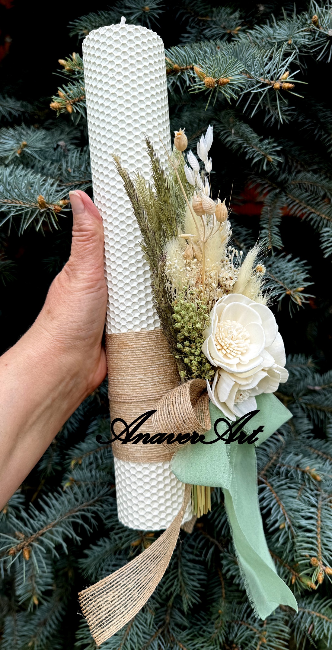 Lumanare de nunta/botez - accesorii nuntă - materiale decor pentru nuntă - lumânări de nuntă și suport lumânări - Artynos.ro