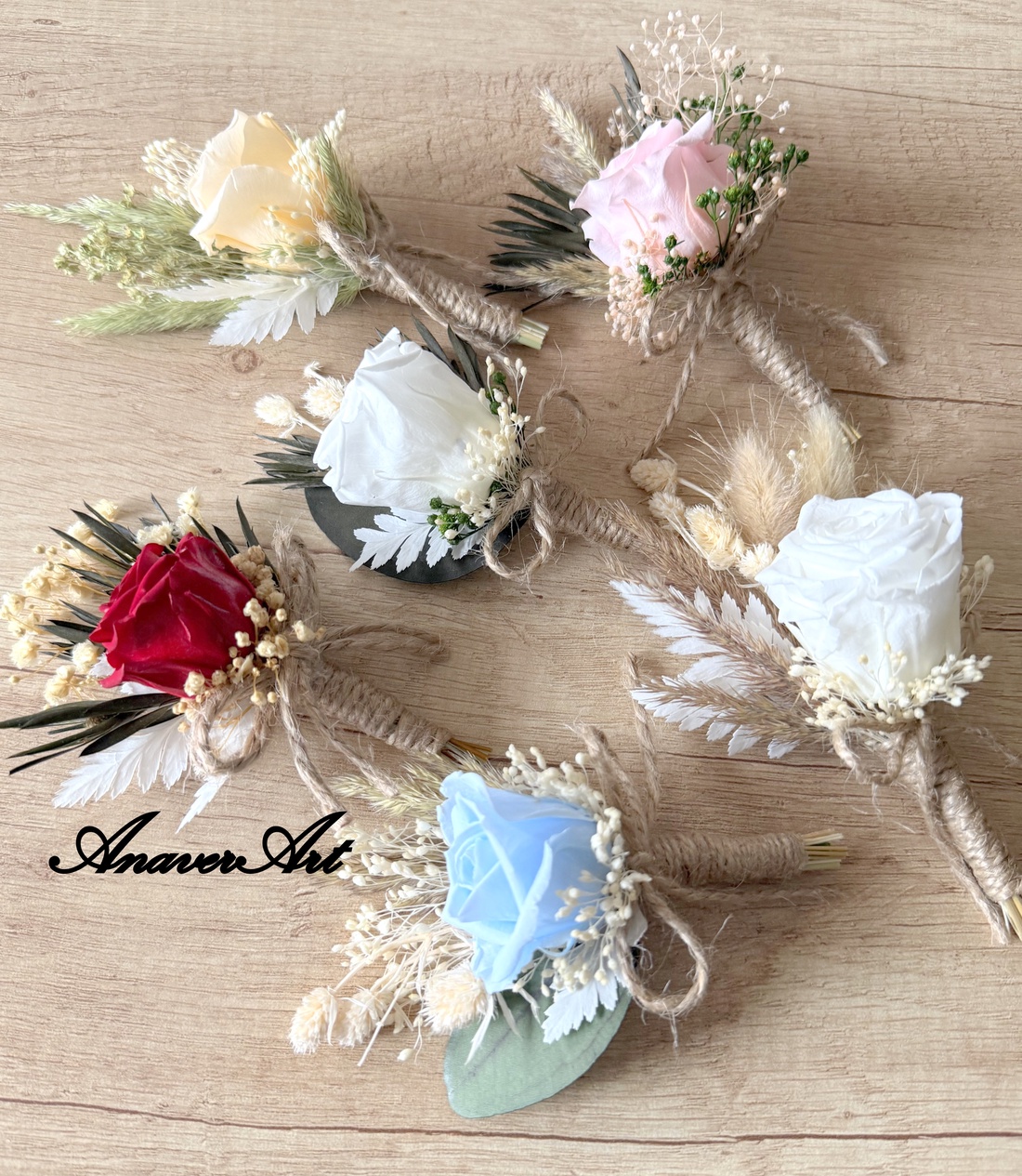 Cocarde nunta / Flori de pus in piept nunta - accesorii nuntă - materiale decor pentru nuntă - decorațiuni nuntă - Artynos.ro