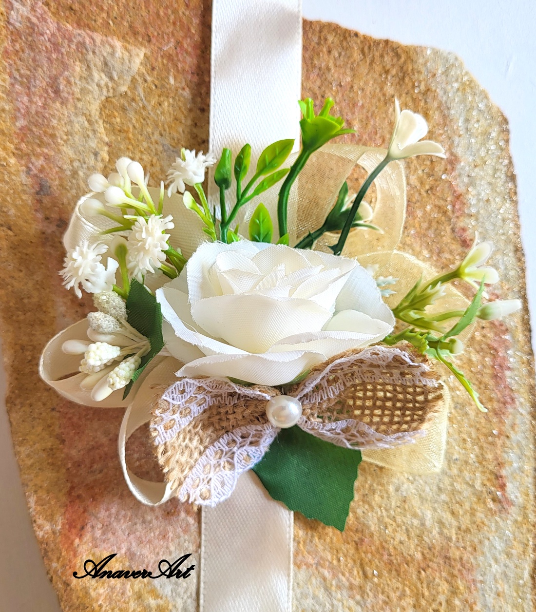 Flori de nunta/Cocarde /Bratari - accesorii nuntă - materiale decor pentru nuntă - decorațiuni nuntă - Artynos.ro