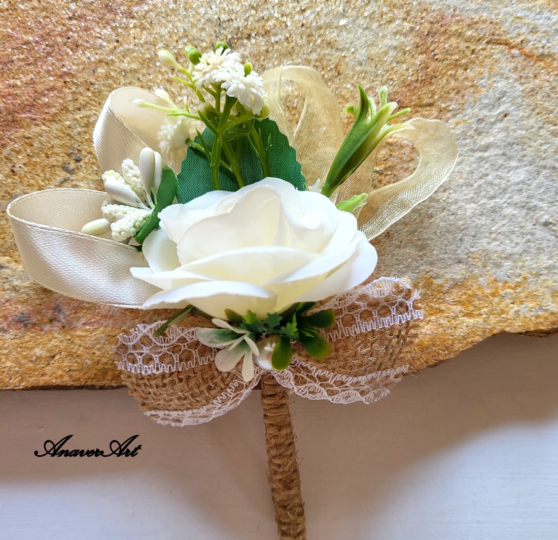 Flori de nunta/Cocarde /Bratari - accesorii nuntă - materiale decor pentru nuntă - decorațiuni nuntă - Artynos.ro