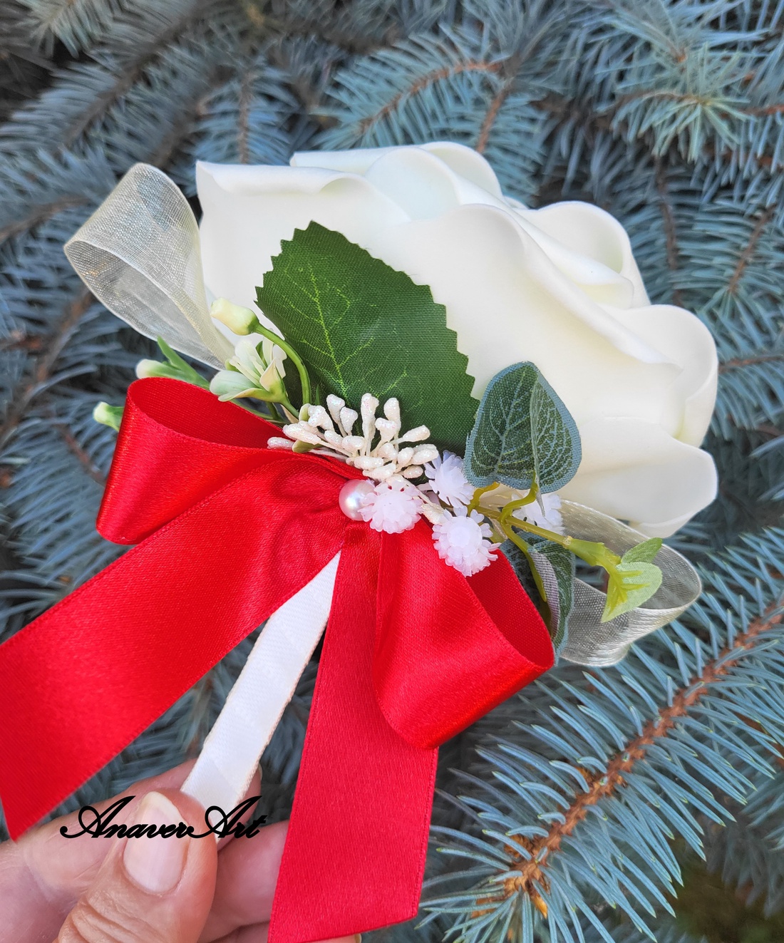 Cocarde nunta Flori de pus in piept - accesorii nuntă - materiale decor pentru nuntă - decorațiuni nuntă - Artynos.ro