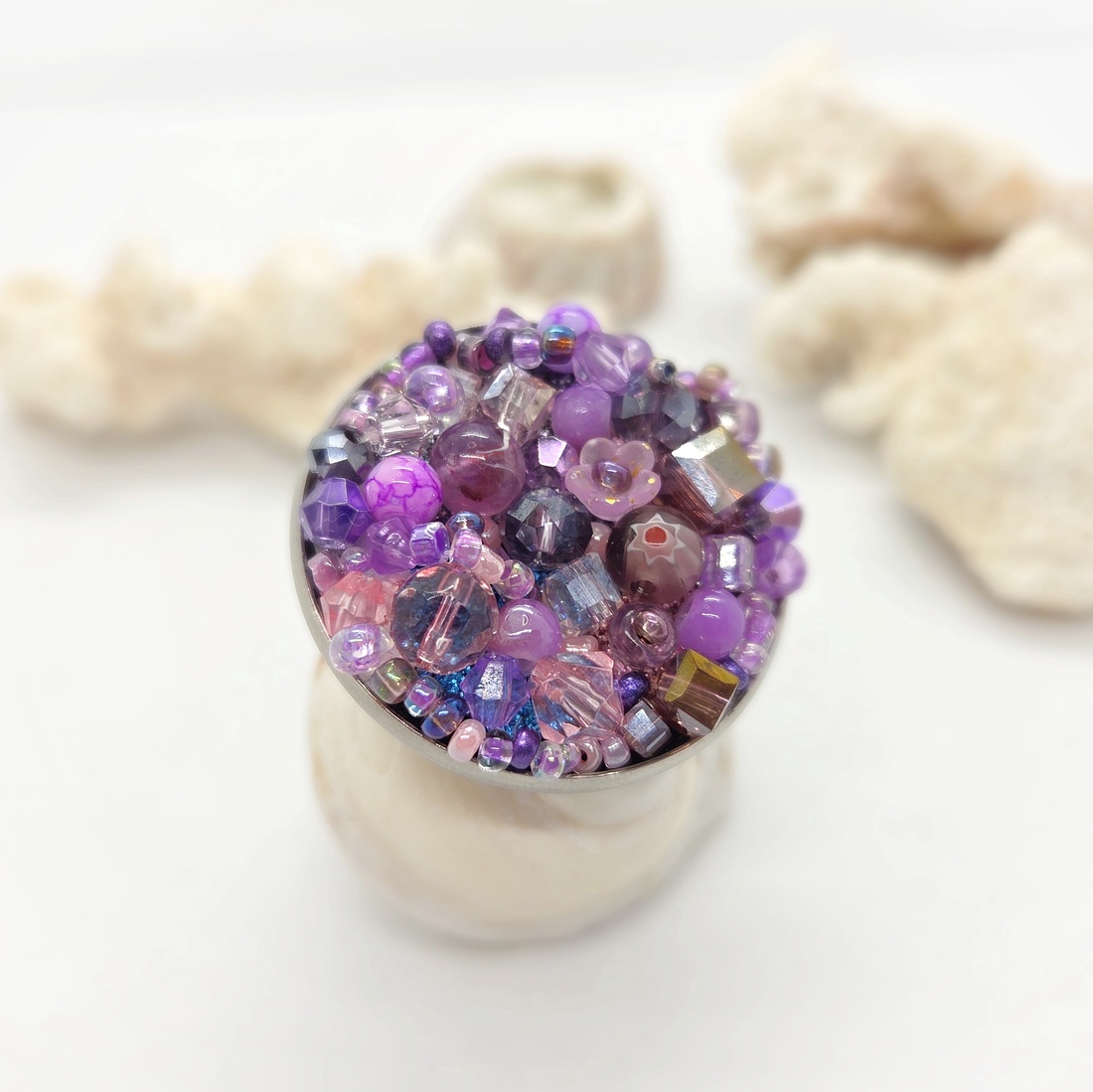 Inel statement Rose Dream  - bijuterii - inele - inele statement - Artynos.ro