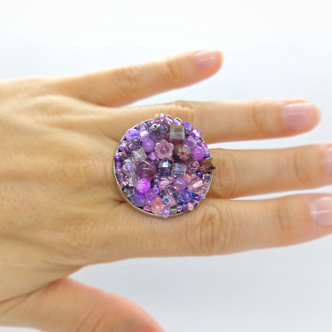 Inel statement Rose Dream  - bijuterii - inele - inele statement - Artynos.ro