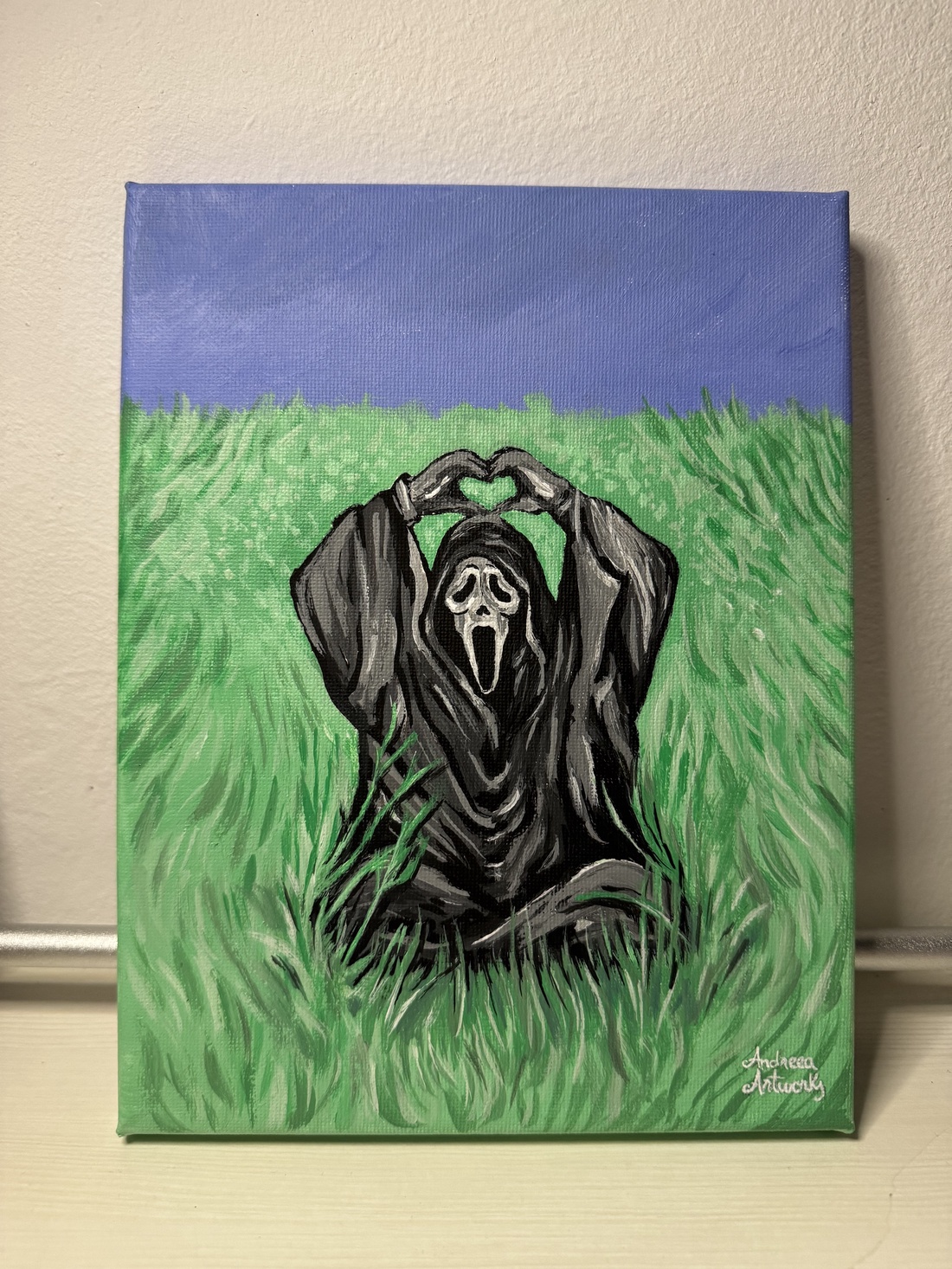 Tablou pictat Ghostface  - casă & stil de viață - decorațiuni de casă - picturi murale - tablouri/picturi pe pânză - Artynos.ro