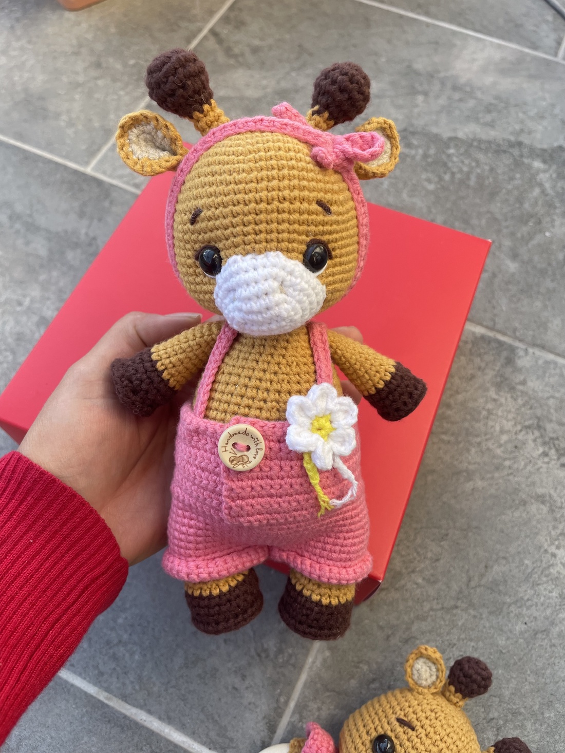 Set girafă  - jucării și echipamente pentru copii - jucării bebeluși - lanț suzetă - Artynos.ro