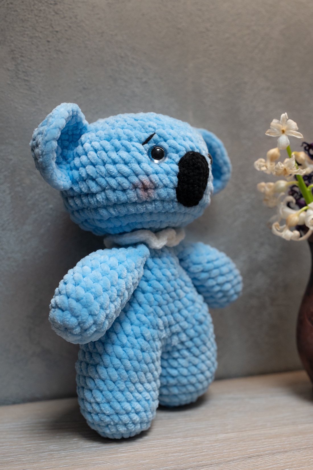 Urs Koala croșetat personalizabil - jucării și echipamente pentru copii - plușuri - păpușă croșetată, păpușă de pluș - Artynos.ro