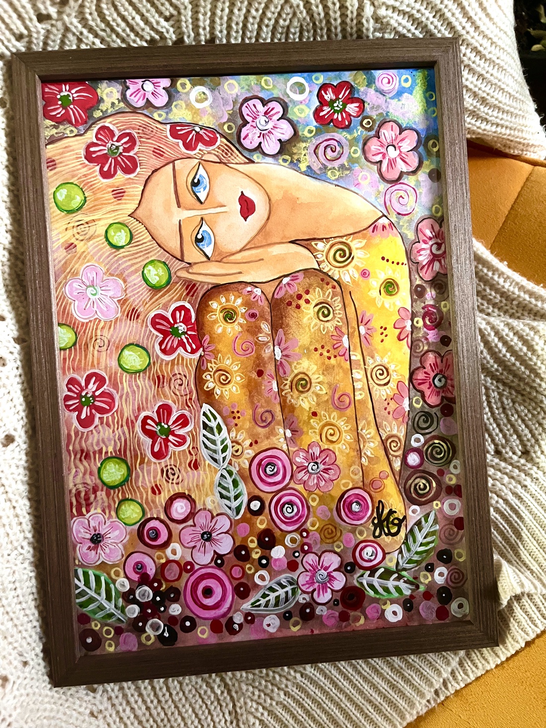 Tablou pictură Spring in Her soul - casă & stil de viață - decorațiuni de casă - picturi murale - tablouri/picturi pe pânză - Artynos.ro