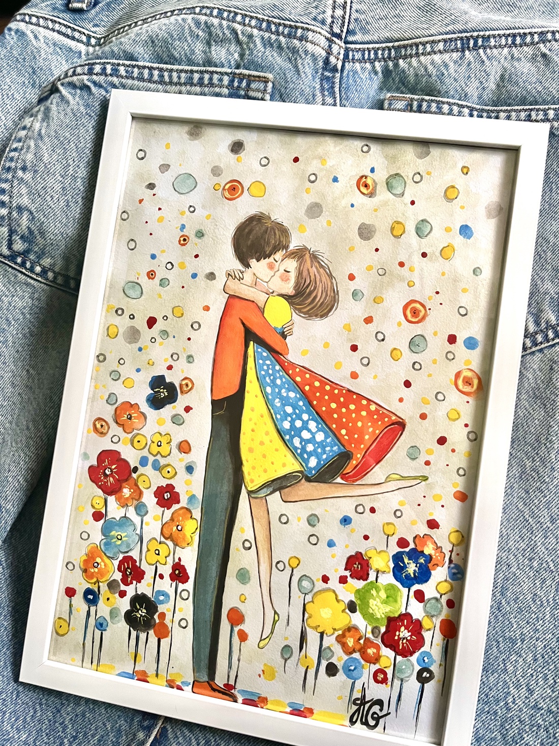 Tablou pictură Love in Color - casă & stil de viață - decorațiuni de casă - picturi murale - tablouri/picturi pe pânză - Artynos.ro