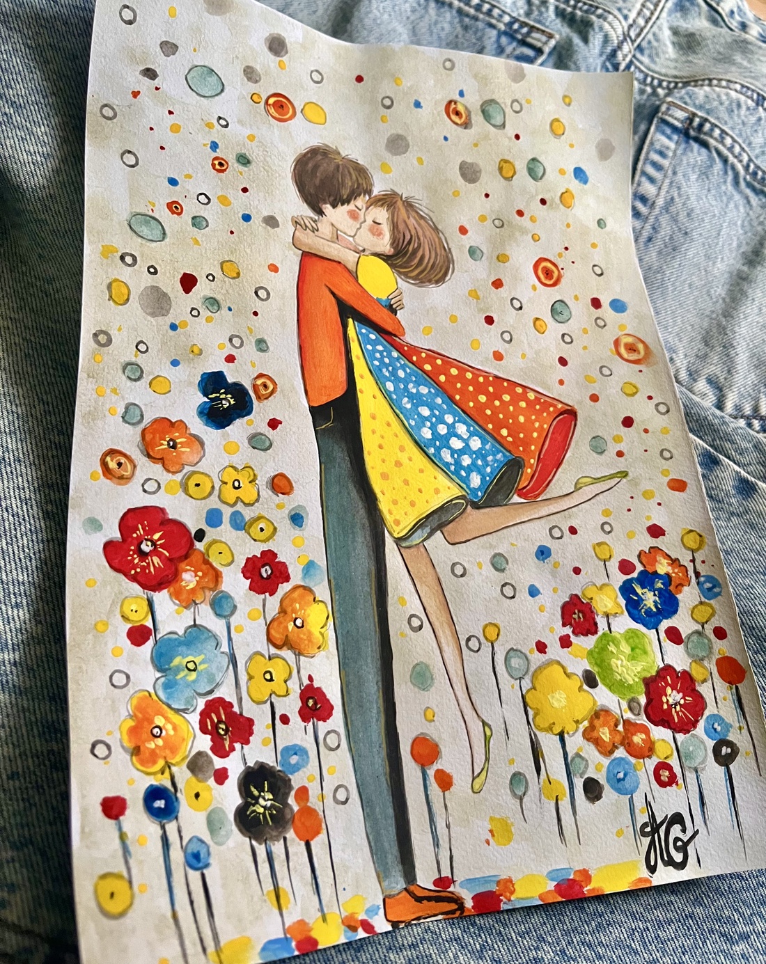 Tablou pictură Love in Color - casă & stil de viață - decorațiuni de casă - picturi murale - tablouri/picturi pe pânză - Artynos.ro