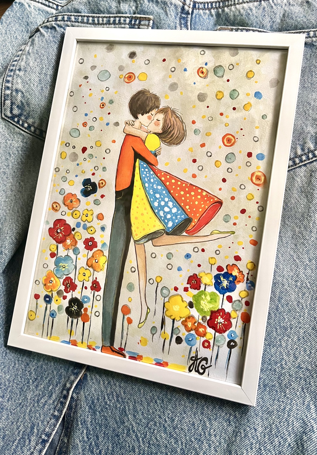 Tablou pictură Love in Color - casă & stil de viață - decorațiuni de casă - picturi murale - tablouri/picturi pe pânză - Artynos.ro