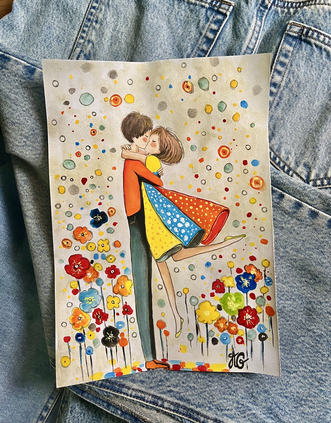 Tablou pictură Love in Color - casă & stil de viață - decorațiuni de casă - picturi murale - tablouri/picturi pe pânză - Artynos.ro