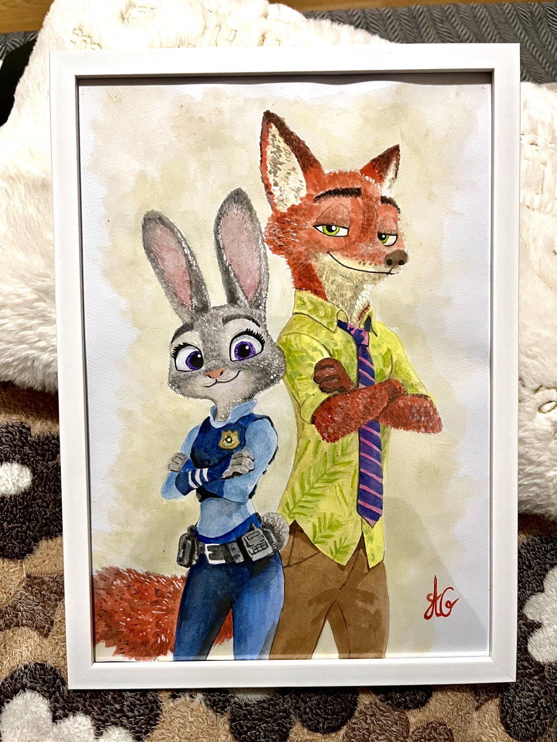 Tablou pictura Zootopia/Zootropolis Judy Hopps și Nick Wilde Disney - casă & stil de viață - decorațiuni de casă - picturi murale - tablouri/picturi pe pânză - Artynos.ro