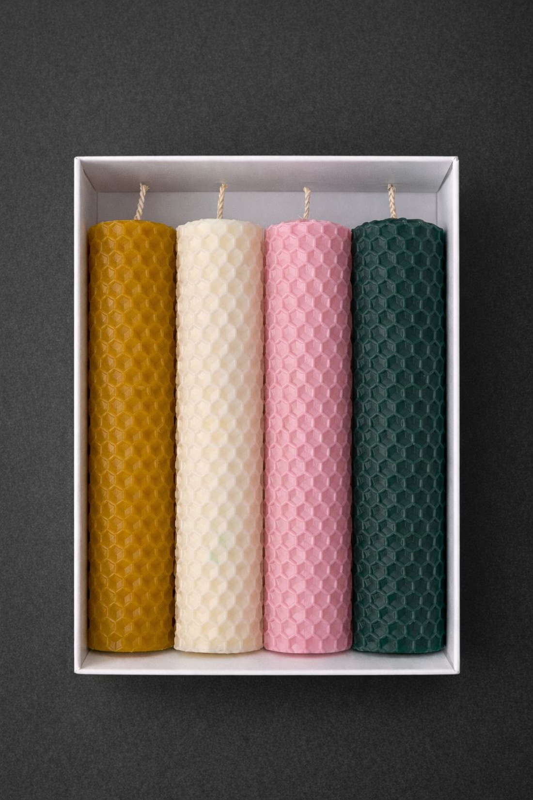 Set lumanari din foi de ceara naturala - Colectia Emotii - casă & stil de viață - lumânări, parfumuri, arome - lumânări artizanale - Artynos.ro