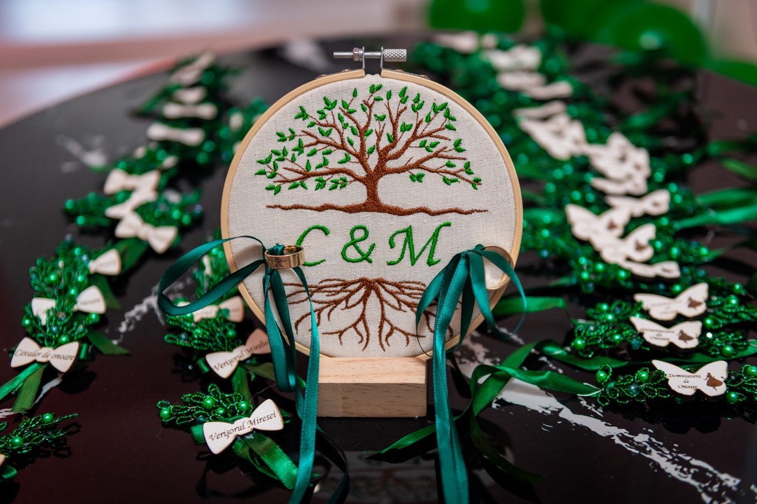 Suport verighete  - accesorii nuntă - accesorii de nuntă - suport verighete și perne pentru inele - Artynos.ro