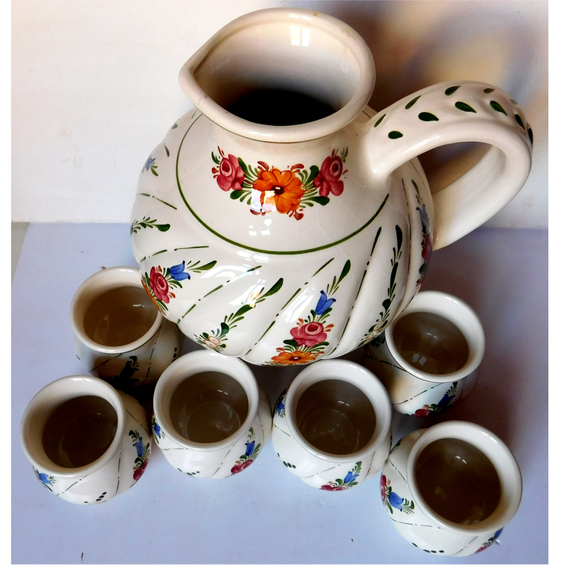 Set frumos de ceramică Wechsler din Austria - casă & stil de viață - echipamente de bucătărie - accesorii de servire - pahare de vin - Artynos.ro