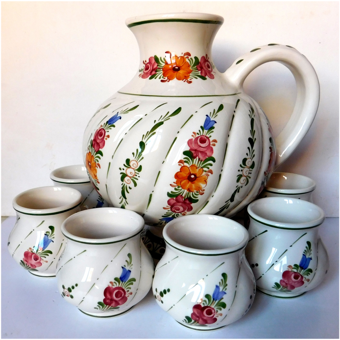 Set frumos de ceramică Wechsler din Austria - casă & stil de viață - echipamente de bucătărie - accesorii de servire - pahare de vin - Artynos.ro