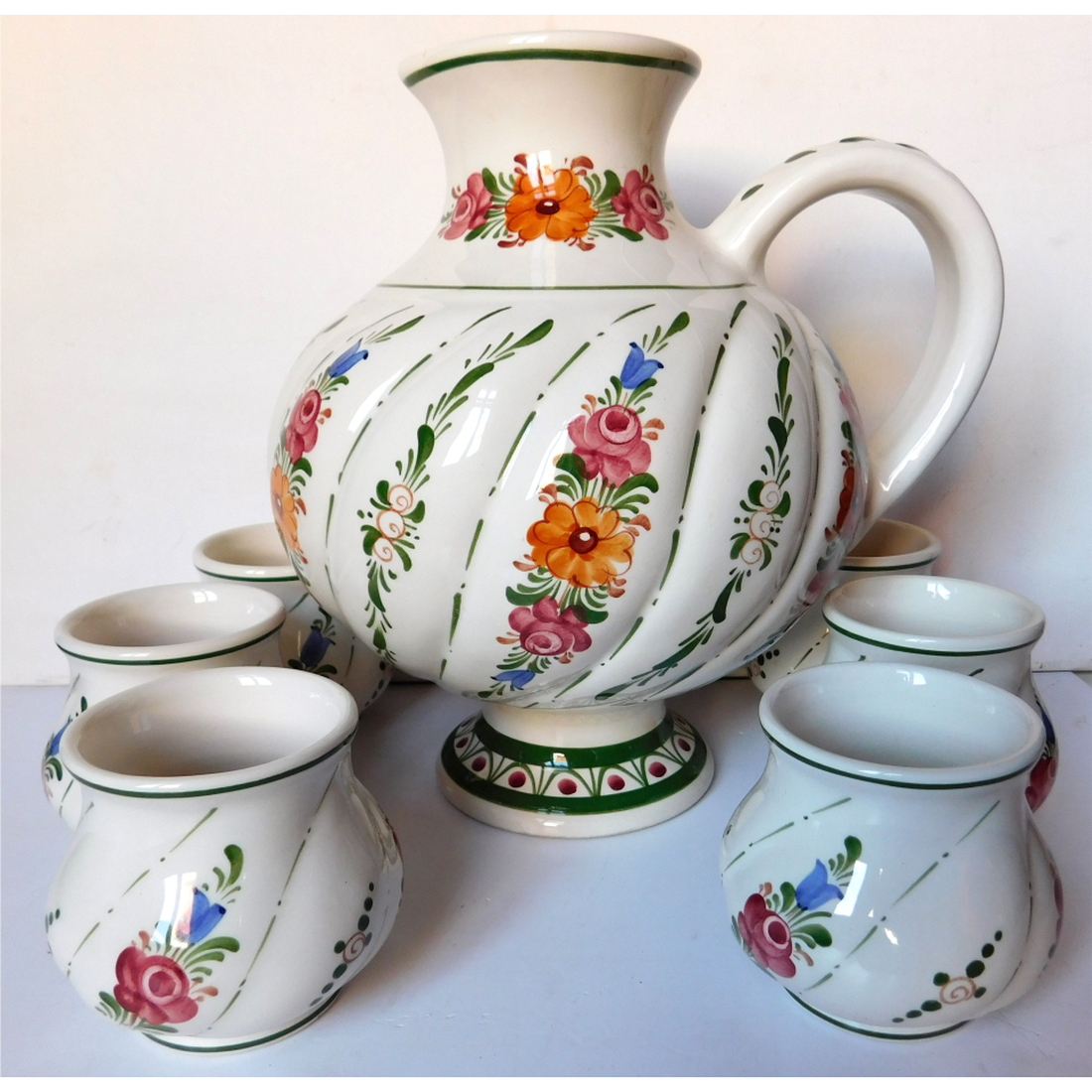 Set frumos de ceramică Wechsler din Austria - casă & stil de viață - echipamente de bucătărie - accesorii de servire - pahare de vin - Artynos.ro