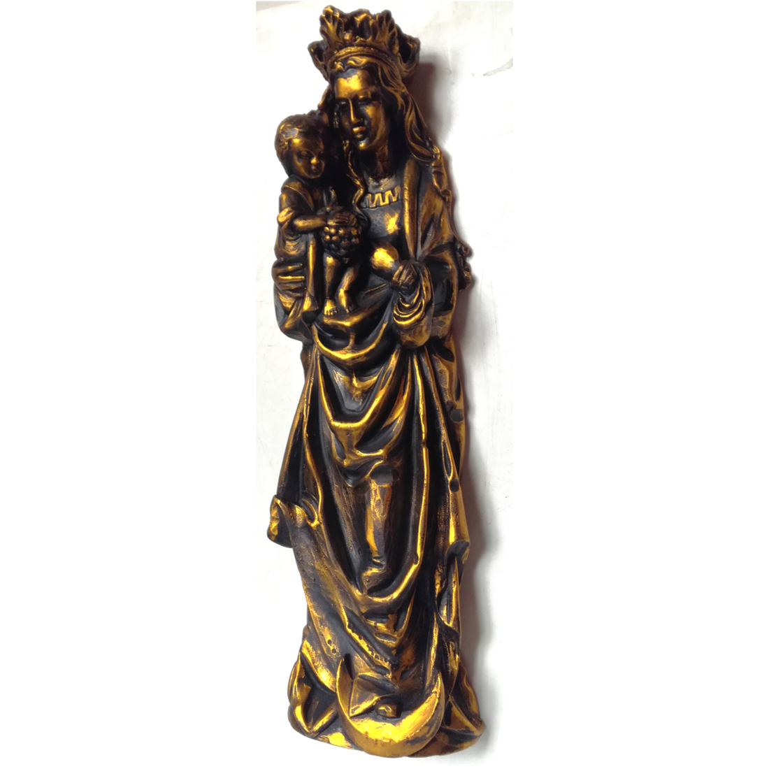 Madonna mare cu semiluna, statuie culoare bronz - casă & stil de viață - accesorii religioase - icoane cu sfinți - Artynos.ro