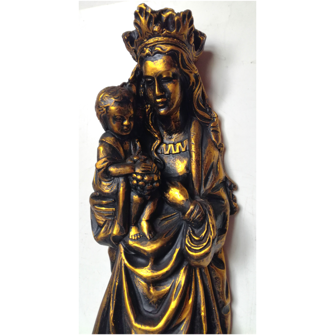 Madonna mare cu semiluna, statuie culoare bronz - casă & stil de viață - accesorii religioase - icoane cu sfinți - Artynos.ro