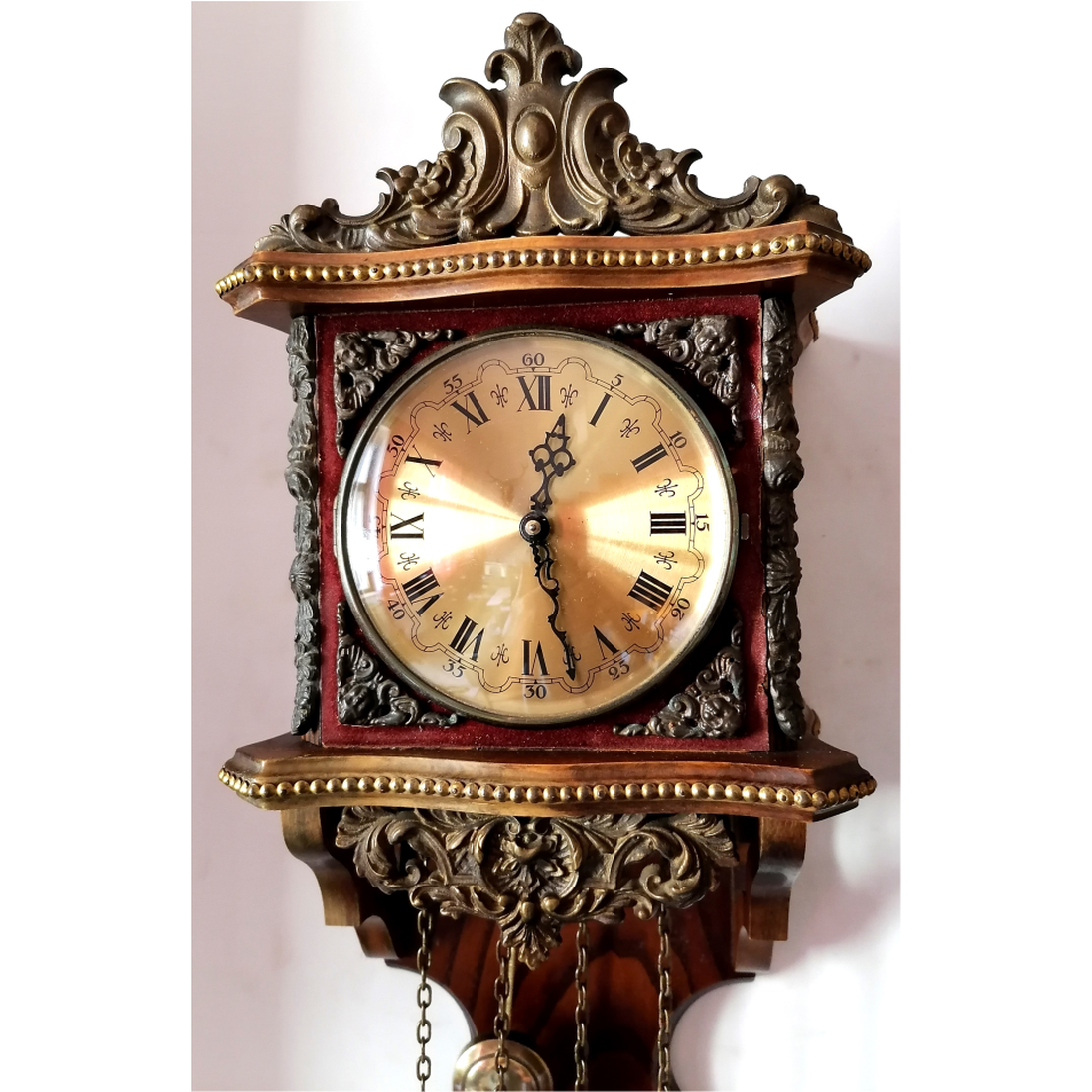 Ceas de perete german vechi și frumos, cu mecanism de 8 zile - casă & stil de viață - decorațiuni de casă - decorațiuni de pereți - ceasuri de perete - Artynos.ro