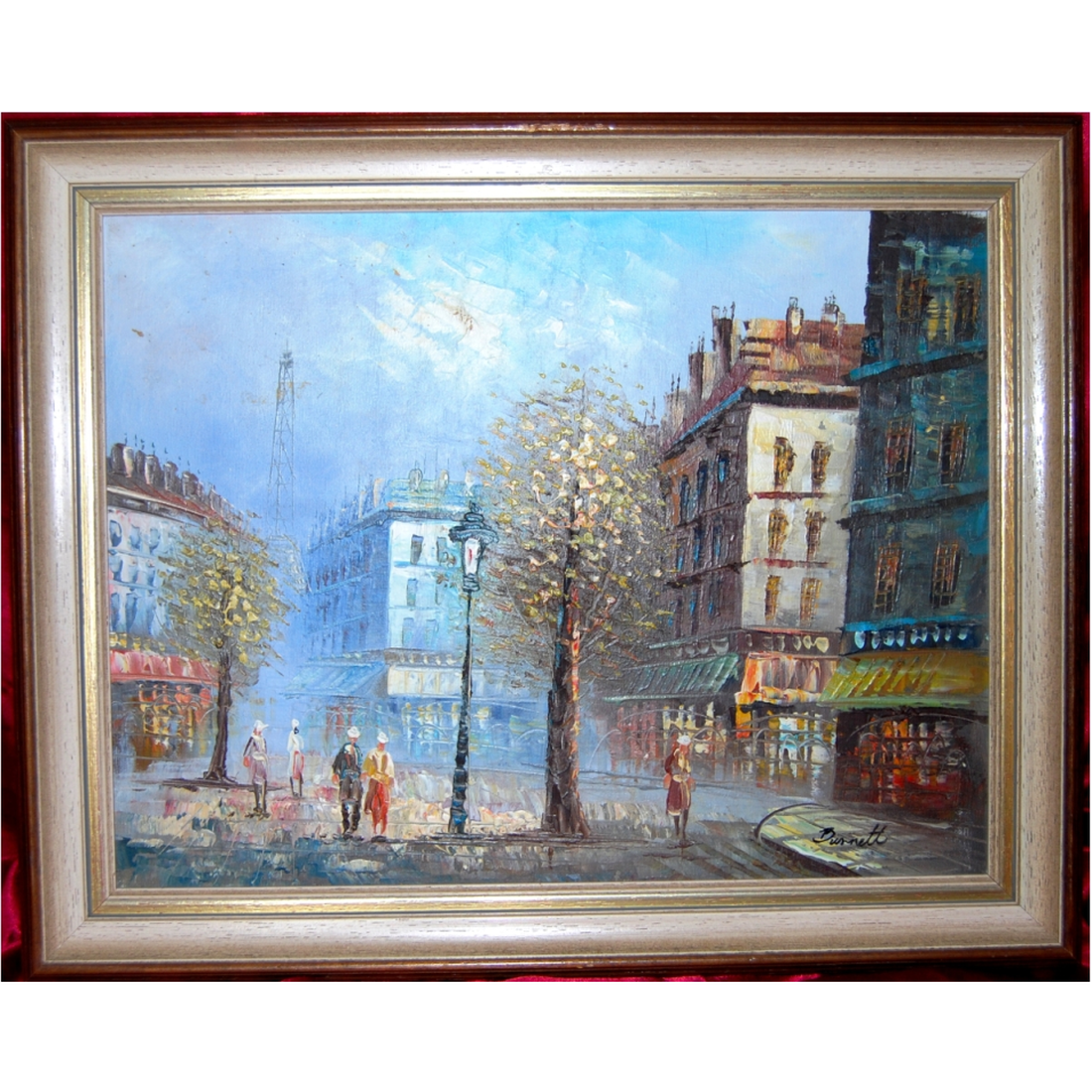 Strada Paris, de pictorița Caroline C. Burnett - arte vizuale și accesorii  - picturi - pictură în ulei - Artynos.ro