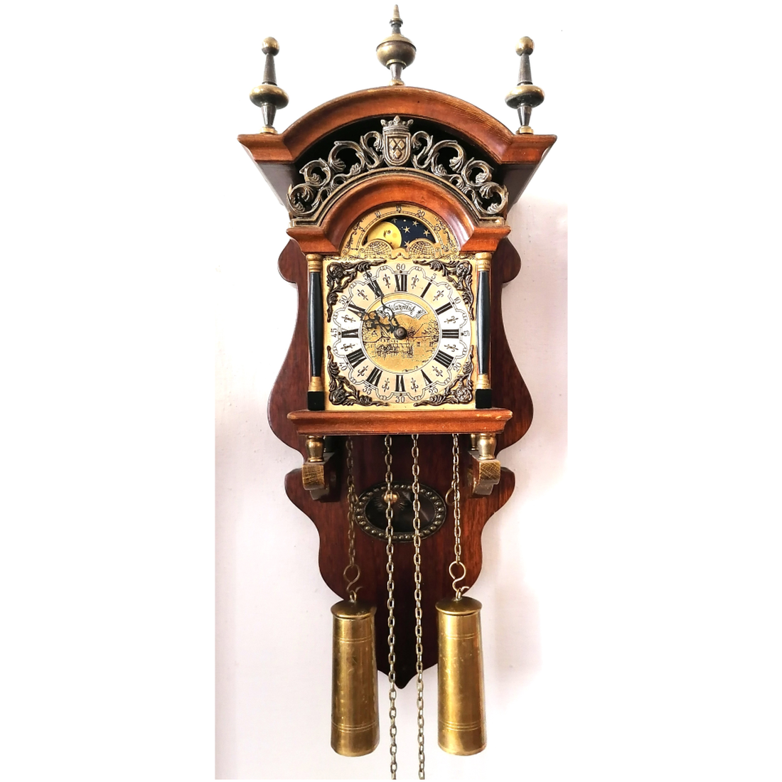 Ceas de perete olandez frumos Sallander cu serviciu de 8 zile, Warmink WUBA - casă & stil de viață - decorațiuni de casă - decorațiuni de pereți - ceasuri de perete - Artynos.ro