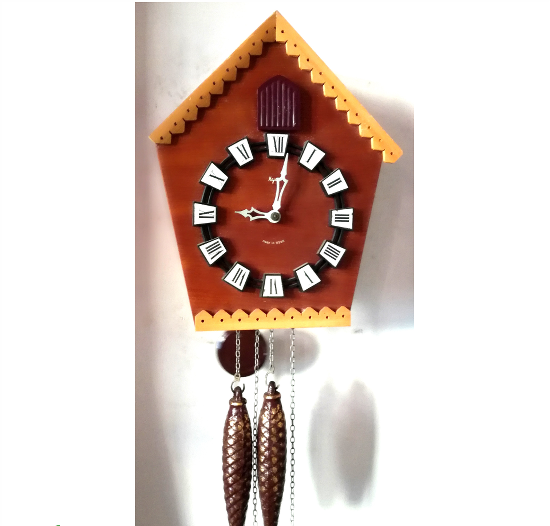 Ceas cu cuc vintage frumos, din lemn - casă & stil de viață - decorațiuni de casă - decorațiuni de pereți - ceasuri de perete - Artynos.ro