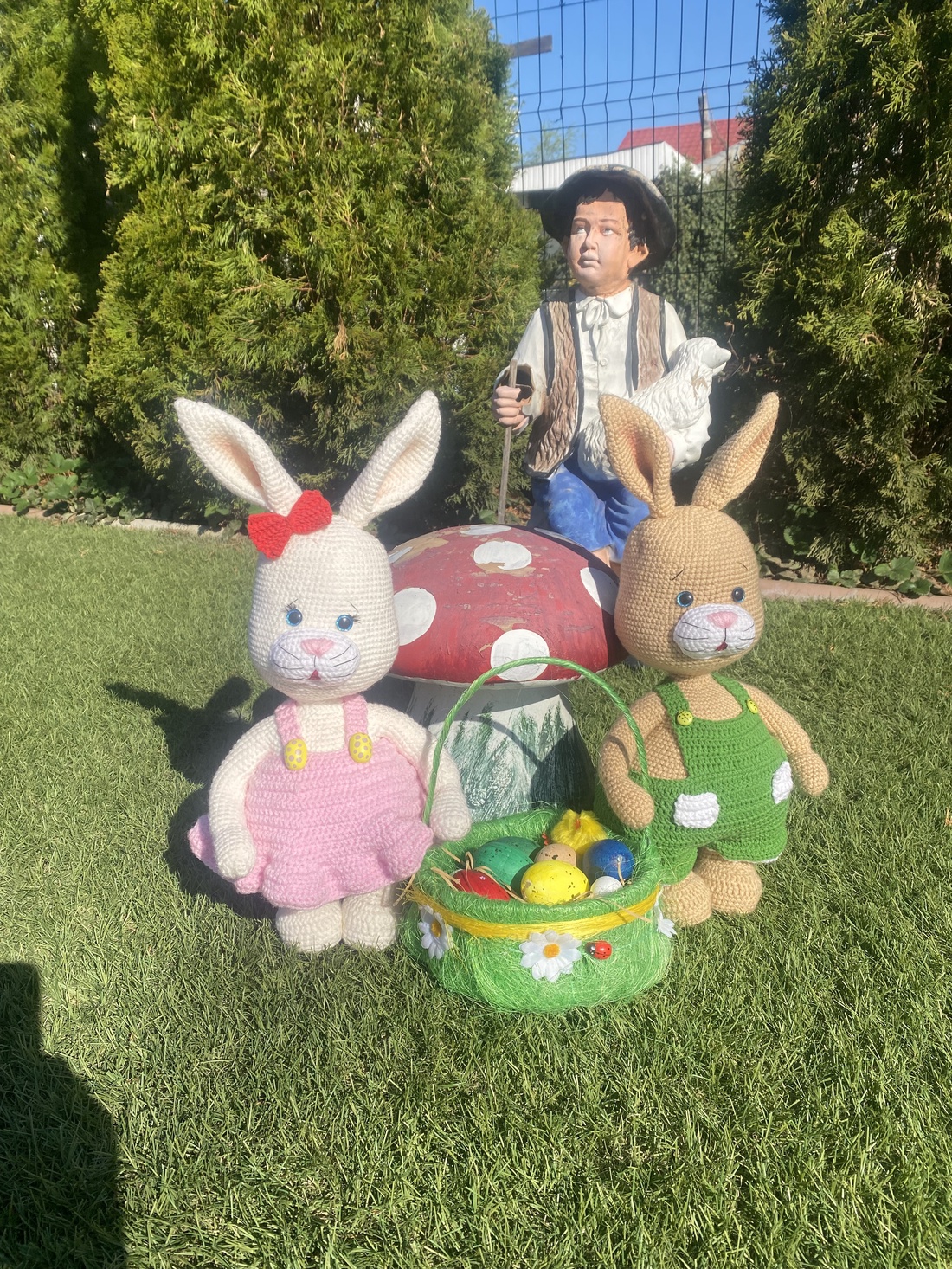 Iepurași croșetați manual  - jucării și echipamente pentru copii - plușuri - păpușă croșetată, păpușă de pluș - Artynos.ro