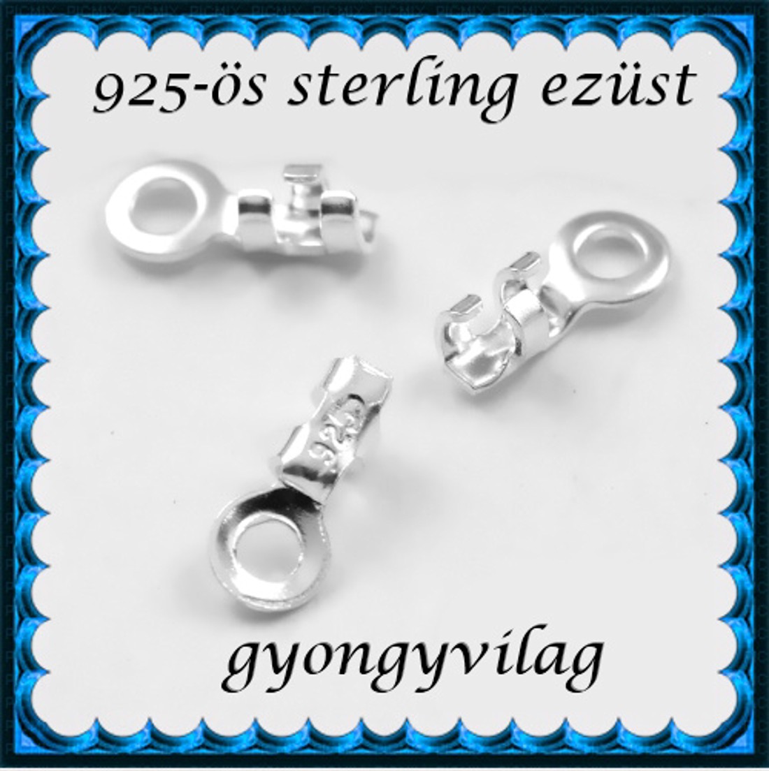 Lanț din argint 925 cu capăt de închidere 0,6mm 2buc/cs ELK V 01-0,6 -  - Artynos.ro