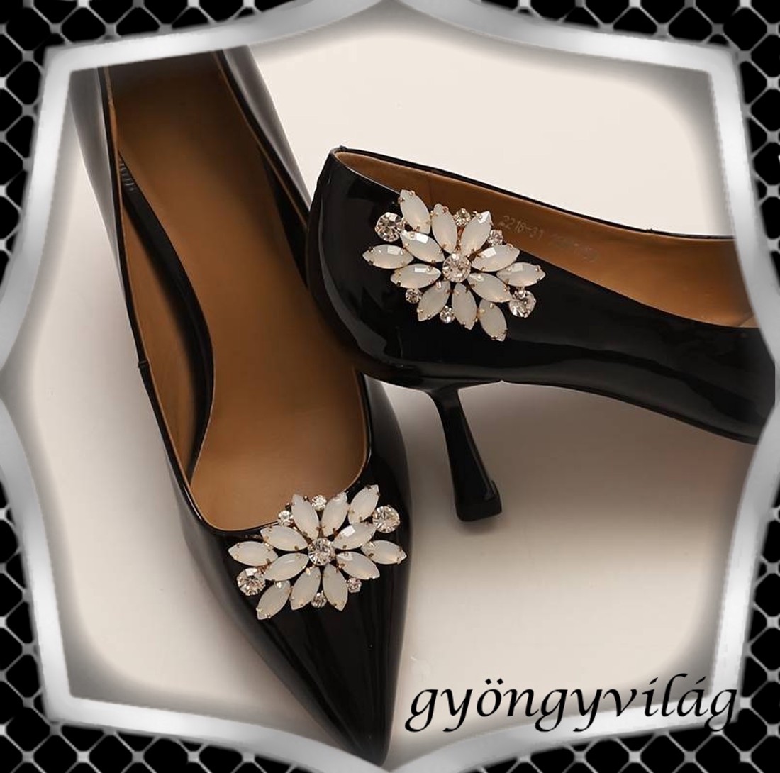 Nuntă, mireasă, decorațiuni casual pentru pantofi, clip pentru pantofi ES-CK44 alb opal - accesorii nuntă - pantofi de mireasă - Artynos.ro Nuntă, mireasă, decorațiuni casual pentru pantofi, clip pentru pantofi ES-CK44 alb opal - accesorii nuntă - pantofi de mireasă - Artynos.ro