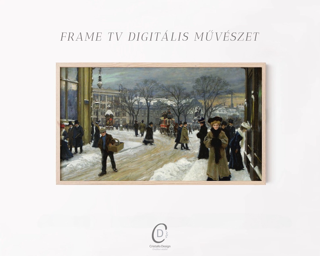 Paul Fischer pictură, decorațiuni de Crăciun, Samsung The Frame TV imagine, digital - - Artynos.ro Paul Fischer pictură, decorațiuni de Crăciun, Samsung The Frame TV imagine, digital - - Artynos.ro