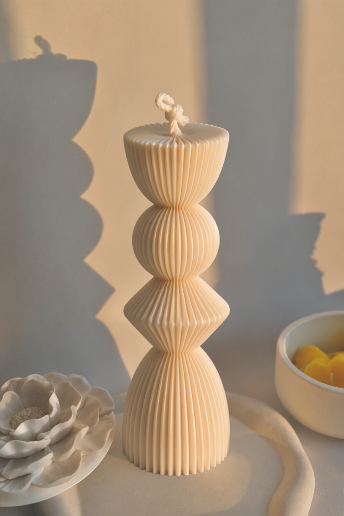Lumânare decorativă în formă de clepsidră - Colecția The Moment - casă & stil de viață - lumânări, parfumuri, arome - lumânări artizanale - Artynos.ro
