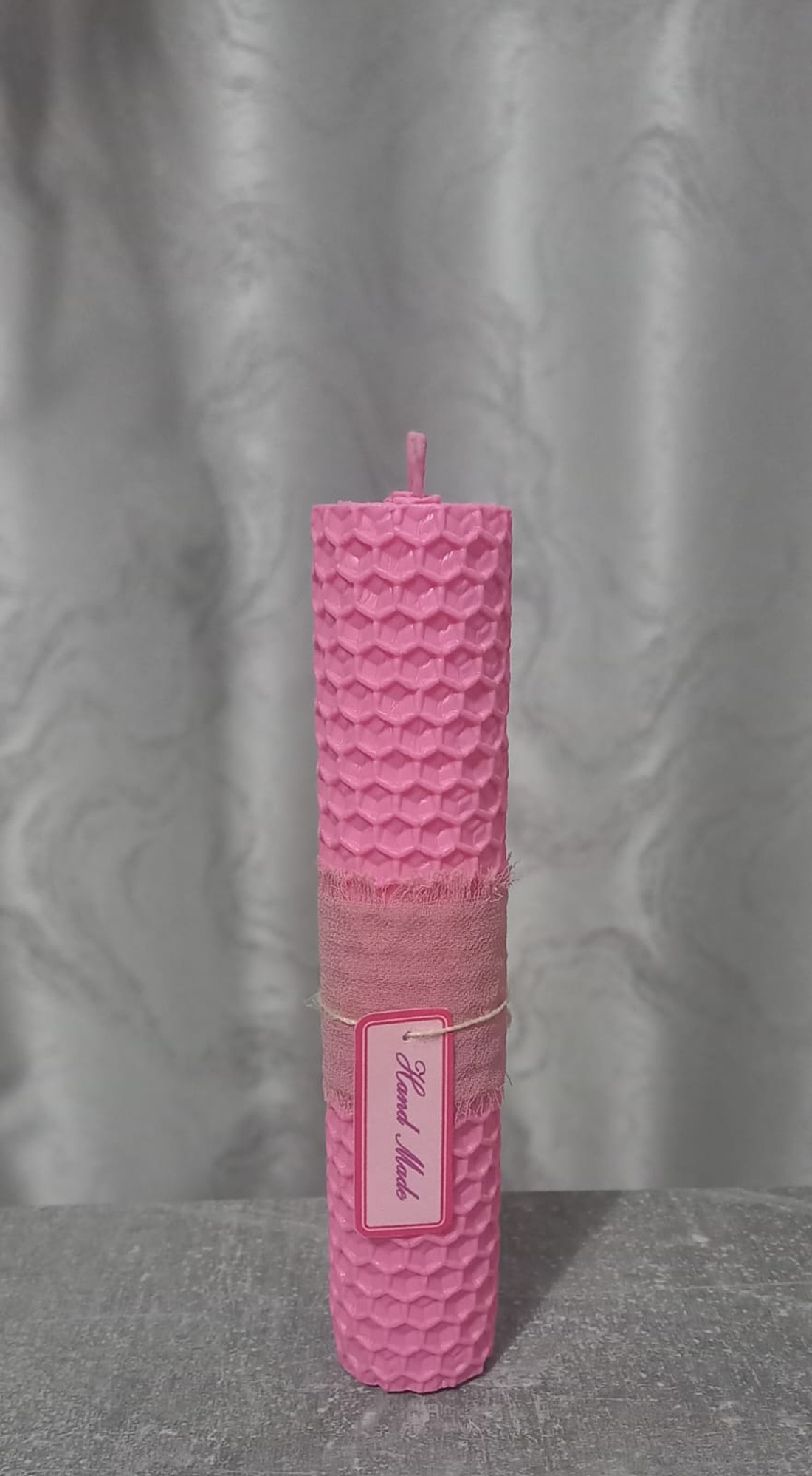 Lumanare rulata din ceara de albine  - accesorii nuntă - materiale decor pentru nuntă - lumânări de nuntă și suport lumânări - Artynos.ro