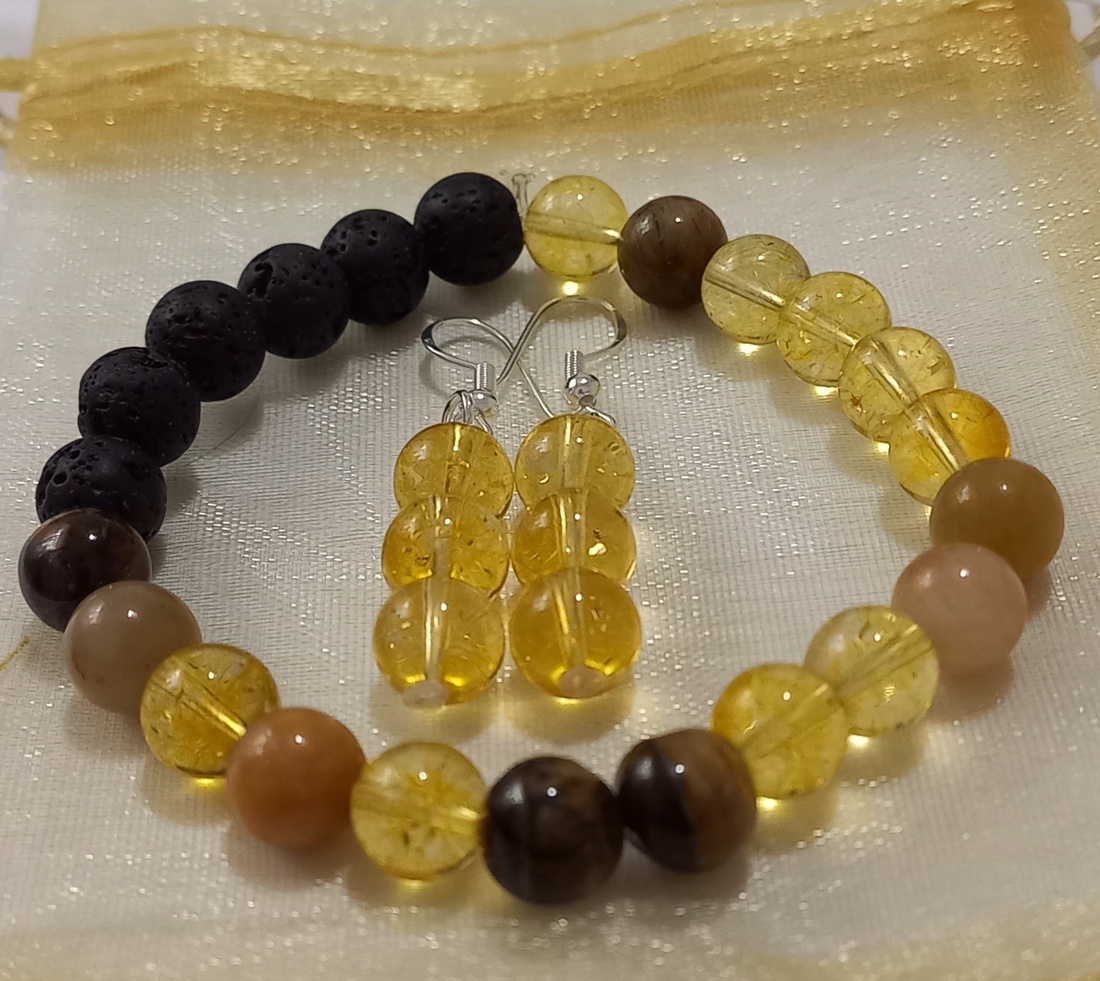 Cercei și set de cercei și bretara din pietre semiprețioase  - igienă și înfrumusețare - produse de igienă personală - produse speciale pentru îngrijirea pielii - Artynos.ro