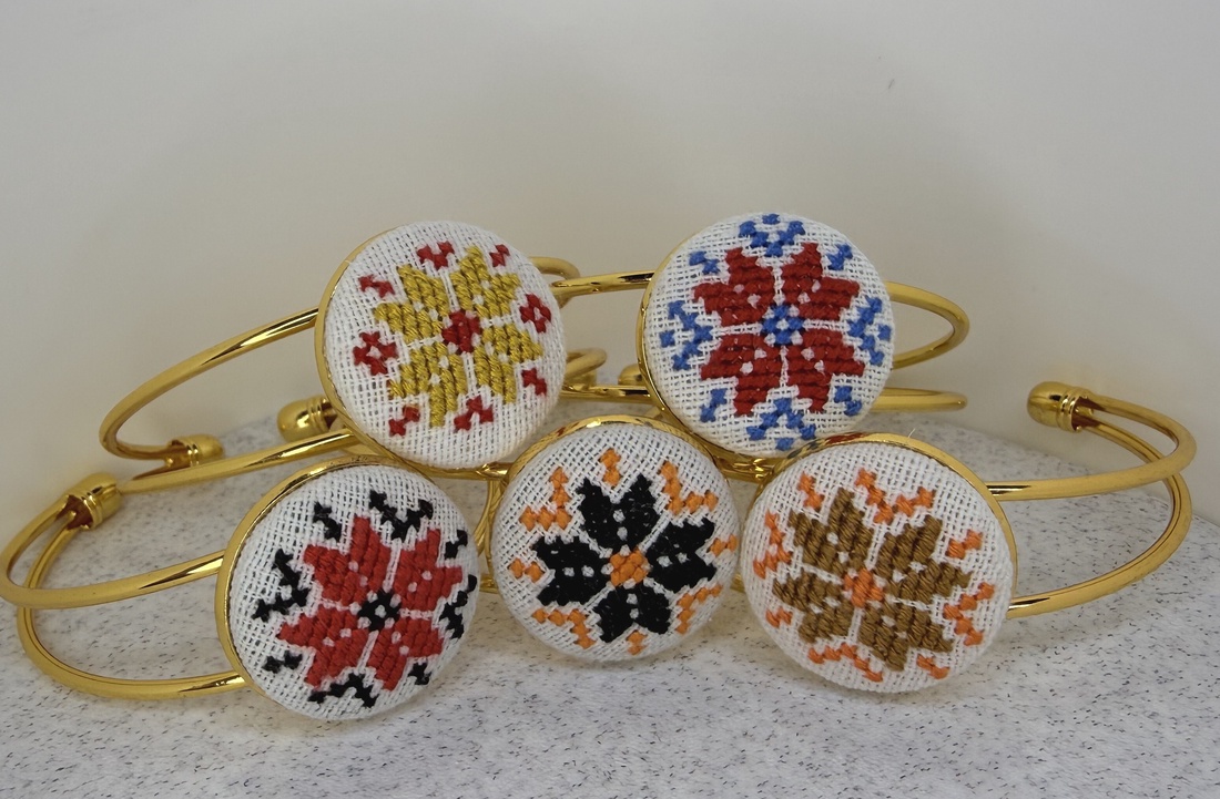 Bratara cusatura manuala - bijuterii - brățări - brățări din cupru - Artynos.ro