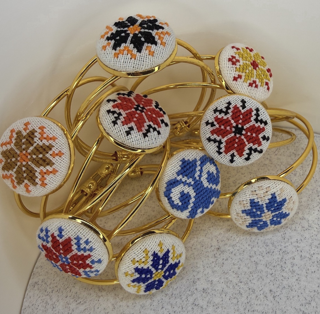 Bratara cusatura manuala - bijuterii - brățări - brățări din cupru - Artynos.ro